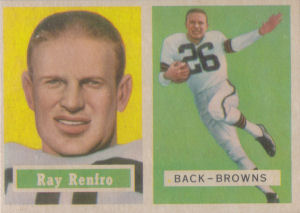Ray Renfro 1957 Topps #76 football card