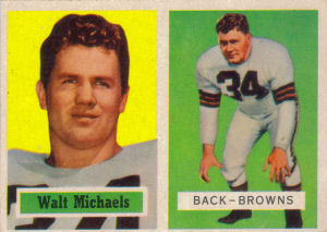 Walt Michaels 1957 Topps #102 football card
