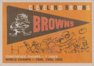 Browns Pennant 1959 Topps #38 football card