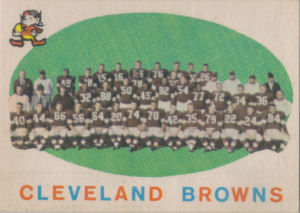 Browns Team 1959 Topps #161 football card