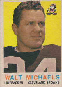 Walt Michaels 1959 Topps #26 football card