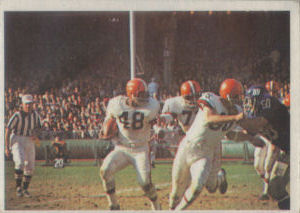 Browns Play of the Year 1966 Philadelphia #52 football card