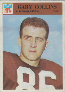 Gary Collins 1966 Philadelphia #42 football card