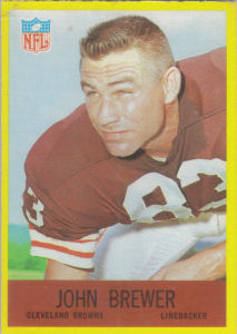 John Brewer 1967 Philadelphia #38 football card