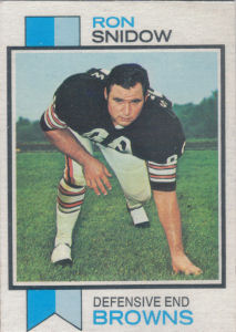 Ron Snidow 1973 Topps #53 football card