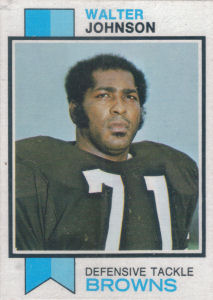 Walter Johnson 1973 Topps #255 football card