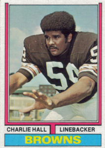 Charlie Hall Rookie 1974 Topps #403 football card