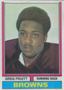 Greg Pruitt Rookie 1974 Topps #110 football card