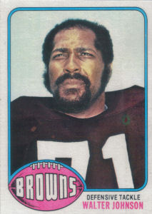 Walter Johnson 1976 Topps #143 football card