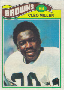 Cleo Miller Rookie 1977 Topps #92 football card