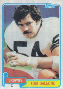 Tom DeLeone 1981 Topps #279 football card