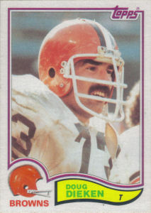 Doug Dieken 1982 Topps #62 football card