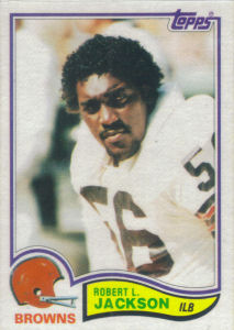 Robert L. Jackson Rookie 1982 Topps #65 football card