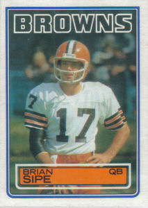 Brian Sipe 1983 Topps #257 football card