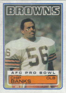 Chip Banks Rookie 1983 Topps #245 football card