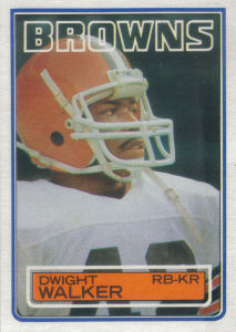 Dwight Walker Rookie 1983 Topps #258 football card