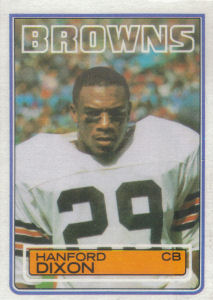 Hanford Dixon Rookie 1983 Topps #249 football card