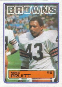 Mike Pruitt 1983 Topps #255 football card