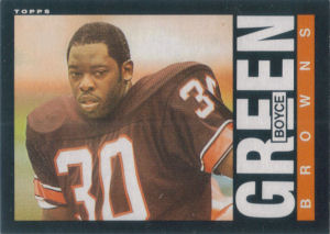 Boyce Green Rookie 1985 Topps #228 football card