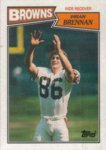 Brian Brennan Rookie 1987 Topps #84 football card
