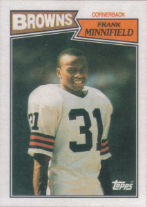 Frank Minnifield 1987 Topps #92 football card
