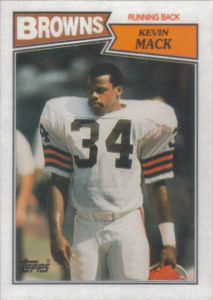 Kevin Mack 1987 Topps #82 football card