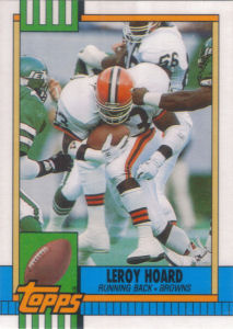 Leroy Hoard Rookie 1990 Topps Traded #39T football card