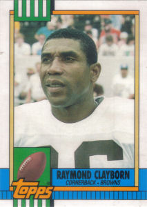 Raymond Clayborn 1990 Topps Traded #60T football card