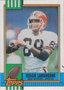 Reggie Langhorne 1990 Topps #172 football card