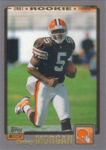 Quincy Morgan Rookie 2001 Topps #315 football card