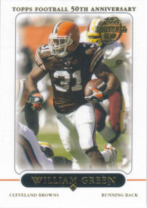 William Green 2005 Topps #158 football card