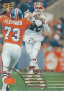 Vinny Testaverde Rookie & Stars 1995 Action Packed #72 football card