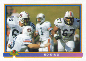 Ed King Rookie 1991 Bowman #88 football card