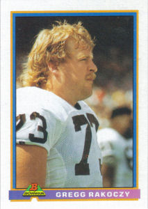 Gregg Rakoczy 1991 Bowman #94 football card