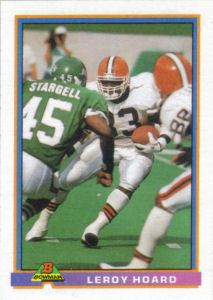 Leroy Hoard 1991 Bowman #91 football card