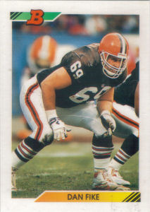 Dan Fike 1992 Bowman #149 football card