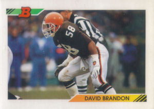 David Brandon 1992 Bowman #354 football card