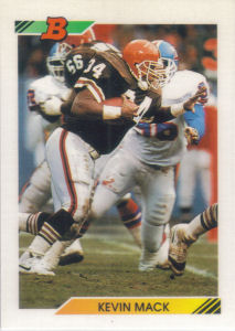 Kevin Mack 1992 Bowman #390 football card