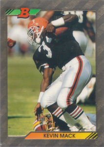 Kevin Mack Team Leaders 1992 Bowman #553 football card