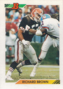 Richard Brown 1992 Bowman #92 football card