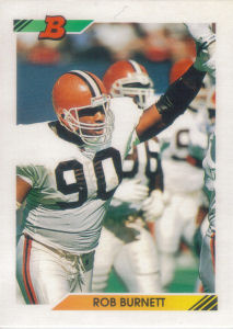 Rob Burnett 1992 Bowman #464 football card