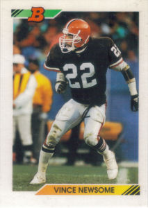 Vince Newsome 1992 Bowman #244 football card