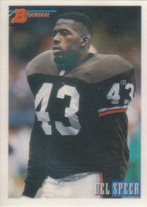 Del Speer Rookie 1993 Bowman #181 football card