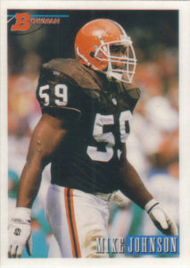 Mike Johnson 1993 Bowman #113 football card