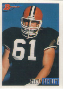 Steve Everitt Rookie 1993 Bowman #352 football card