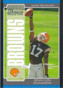Braylon Edwards Rookie 2005 Bowman #111 football card