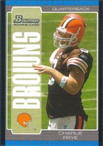 Charlie Frye Rookie 2005 Bowman #156 football card