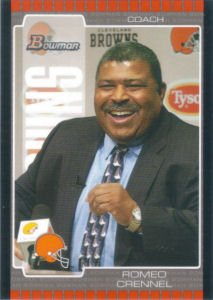 Head Coach Romeo Crennel Rookie 2005 Bowman #71 football card