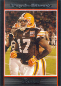 Braylon Edwards 2007 Bowman #63 football card