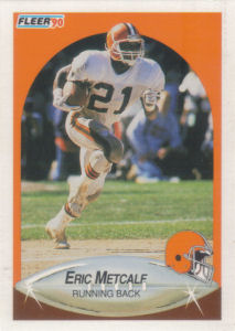 Eric Metcalf 1990 Fleer #55 football card